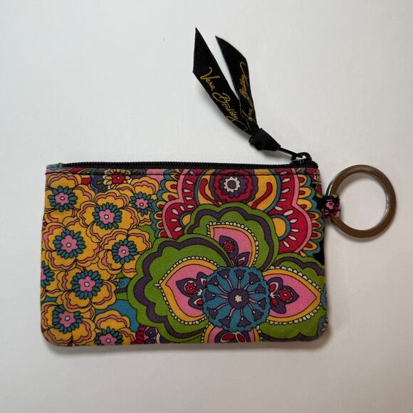 Vera Bradley Midnight Blues Floral Print Zip ID Case NWT - Picture 4 of 4